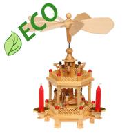 Новогодняя двухъярусная карусель 280 мм  со своей надписью