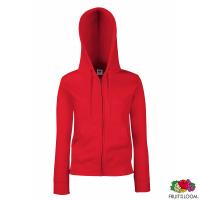 Толстовка 'lady-fit premium sweat jacket' 2xl (fruit of the loom)   со своей надписью