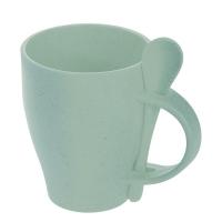 Екокружка 300 мл з ложкою voyager бамбукова  со своей надписью