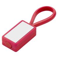 Брелок пластик + металл  со своей надписью