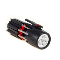 Ліхтар ручний multilight, мультитул 8 в 1, пластик-метал, 15lm  со своей надписью