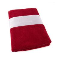 Полотенце sunrise с белым бордюром 70х140, 380g  со своей надписью