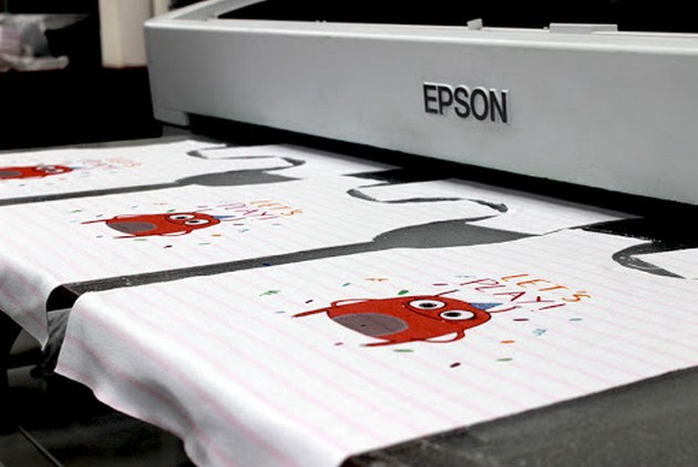 Прямая печать на ткани