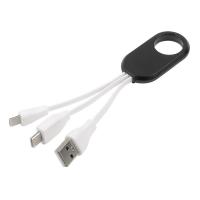 Зарядный кабель 3-в-1 'get three'  со своей надписью