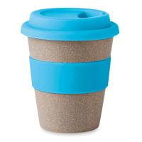 Термостакан astoria+ 350 мл, бамбук, силикон  со своей надписью