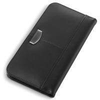 Визитница для 72 карт настольная кожаная  со своей надписью