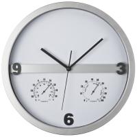 годинники з термометром і гігрометром  со своей надписью