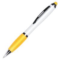 ручка-стилус пластиковая поворотная  со своей надписью