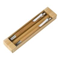 эко набор бамбуковый (ручка-стилус + карандаш)  со своей надписью