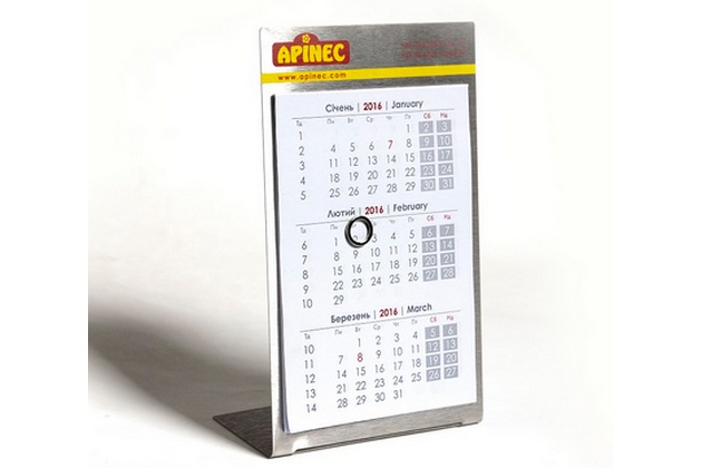 успей заказать металлические календари!