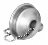 Воронка из нержавеющей стали на цепочке  со своей надписью