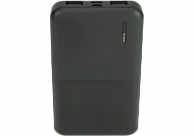 мобильная батарея (power bank) optima 4106, 10 000 mah, 2*usb output, 5v 2.1a, черная
